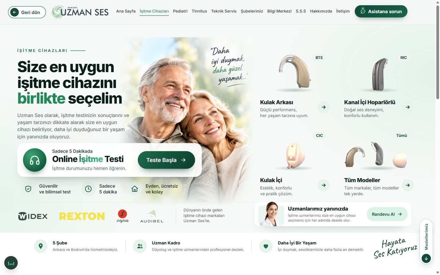 Web Sitesi: Ürün vitrini